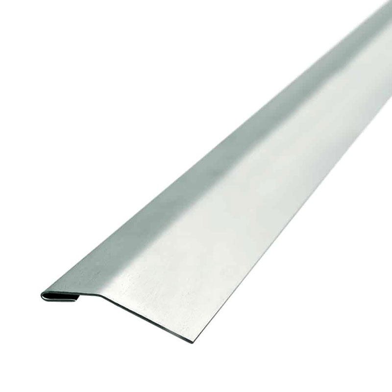 Perfil desnivel sin tabique esmerilado de acero inoxidable para transición de pisos