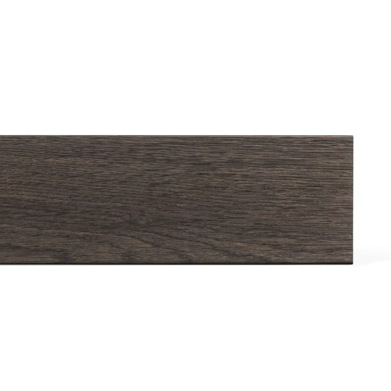 Epsilon Zócalo Plain Nogal 70mm x 15mm, acabado madera, diseño plano y líneas rectas