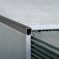 Guardacanto Quadra Concreto Stone 10 mm x 10 mm x 2,5 m - Perfiles de aluminio para paredes