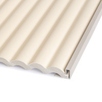 Aluminio Guardacanto Quadra Revestimientos 8 mm x 17 mm x 2,75 m-Marfil Stone - Perfiles de aluminio para paredes