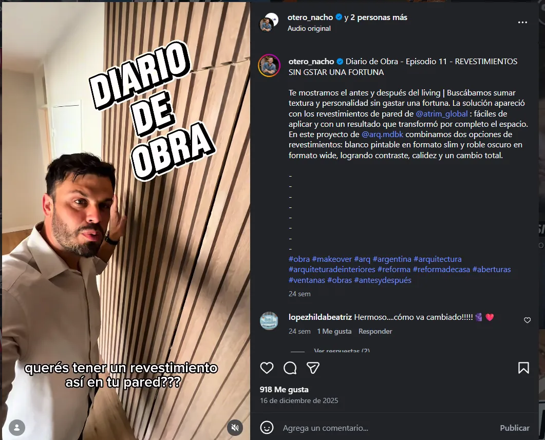 Cómo transformar un living desde las terminaciones: el proyecto de Nacho Otero junto a ATRIM