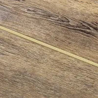 Perfil T Oro Mate 14 mm x 3 mm x 2 m - ALUMINIO