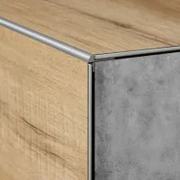 Perfil Step Cromo Mate 26 mm x 8 mm x 2 m - Perfiles para suelos vinílicos, LTV y SPC