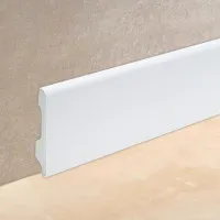 Epsilon Zócalo Wing 80mm X 15mm X 2,44m Blanco Mate - Zócalos Epsilon