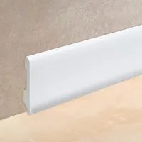 Guardapolvo Wing 80mm X 15mm X 2,5m Blanco Mate - Guardapolvos y Junquillos de EPS