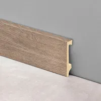 Epsilon Zócalo Line 70mm X 15mm X 2,44m Roble Oscuro - Zócalos Epsilon