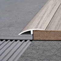 Desnivel PVC Gris Arcilla 55 mm x 9,2 mm x 1 m - Perfiles para pisos flotantes y alfombras