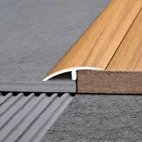 Desnivel PVC Abedul 55 mm x 9,2 mm x 1 m - Perfiles para pisos flotantes y alfombras