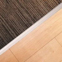 Tapadesnivel Cromo Mate 10 mm x 41 mm x 1 m - ALUMINIO