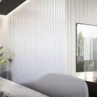 Epsilon Revestimiento De Pared Slim 122 X 12mm X 2,75m Blanco Mate - Revestimientos de Pared Epsilon