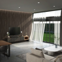 Epsilon Revestimiemto de pared Slim 122 X 12mm X 2,75m Roble Oscuro - Revestimientos de Pared Epsilon