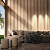Epsilon Revestimiento de pared Wide 120 X 21mm X 2,75m Roble Natural - Revestimientos de Pared Epsilon