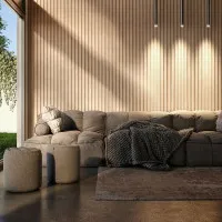 Epsilon moldura final revestimiento de pared Wide 31 X 21mm X 2,75m Roble Natural - Revestimientos de Pared Epsilon