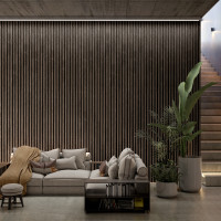 Epsilon Revestimiento de pared Wide 120 X 21mm X 2,75m Nogal - Revestimientos de Pared Epsilon