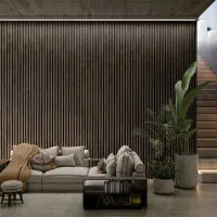 Epsilon Revestimiento de pared Wide 120 X 21mm X 2,75m Nogal - Revestimientos de Pared Epsilon