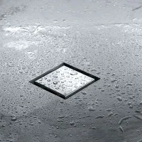 Desagüe Cuadrado 2 en 1 Brillante 10 cm x 10 cm x 7 cm