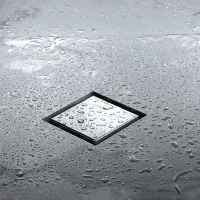 Desagüe Cuadrado 2 en 1 Brillante 15 cm x 15 cm x 7 cm - SST 304