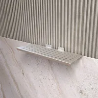 Estante Rectangular Cuadrado Esmerilado 30 cm x 12 cm x 3 cm - SST 304