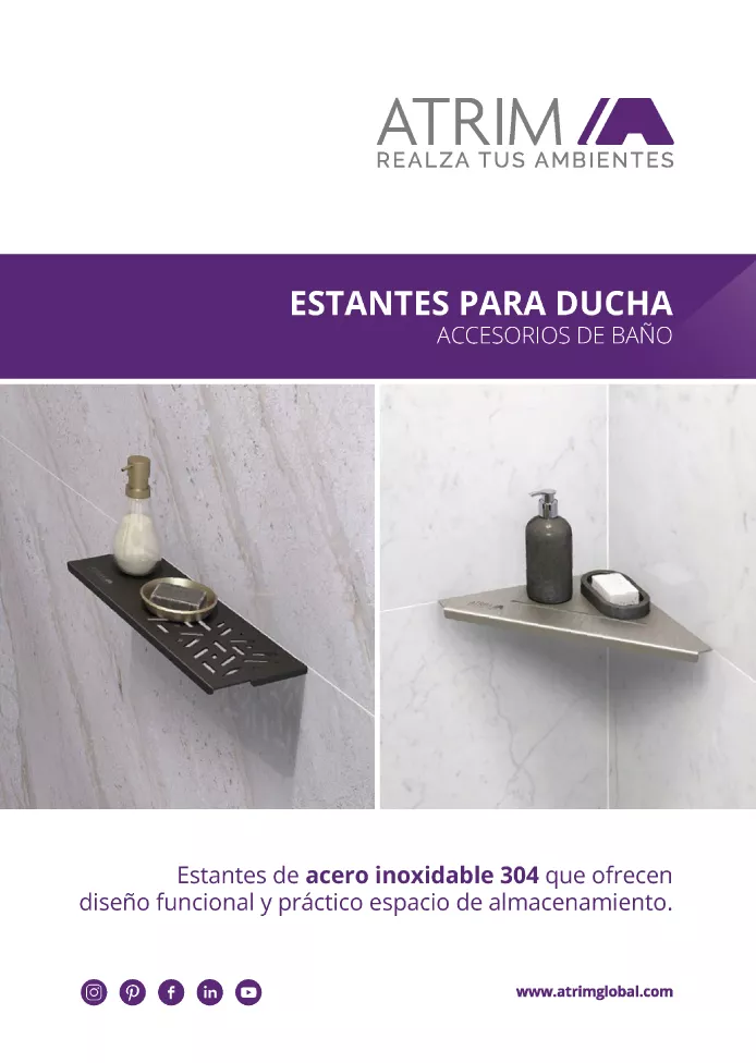 estantes para duchas