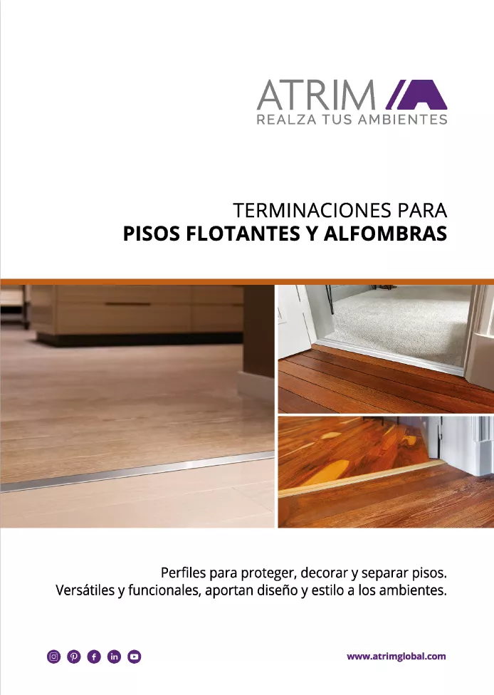 Terminaciones para pisos flotantes y alfombras