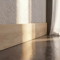 Epsilon Rodapé Plain  70mm x 15mm x 2,44m Carvalho Natural - Poliestireno Extrudido